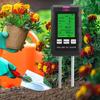 Soil Tester 6-in-1 High Precision Digital PH Moisture Temperature Light Fertility Meter with Real-time Display Soil Testing Kit