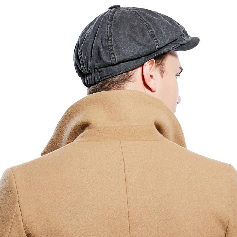 Unisex Vintage Cotton Duckbill Cap: Spring, Autumn & Winter Retro Solid Beret