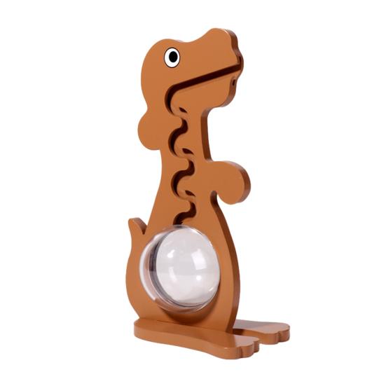 Dinosaur Piggy Bank Clear Acrylic Belly Coin Cash Container Boys Girls Cartoon Little Dog