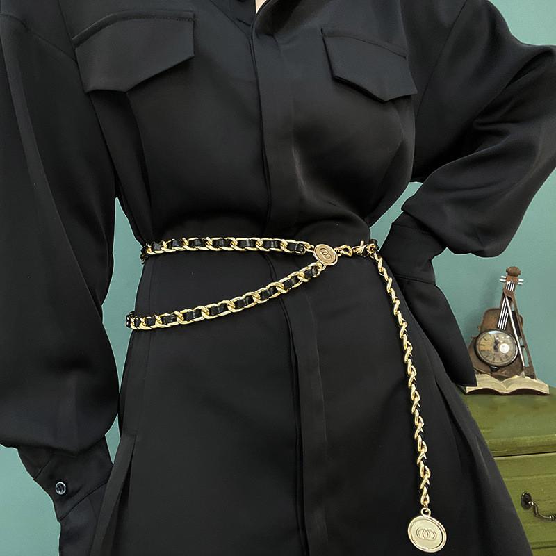 Chic Double Layer Chain Waist Chain For Women Fashionable Accessory For All Outfits