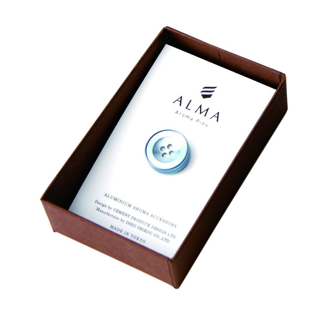 

Cement Produce Design ALMA Aroma Pins Blue Pin Badge 1.7×1.9×1.7cm AM-01bl