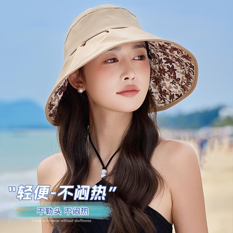Hat Women's Spring and Summer Sunshade Sunscreen Hat Bucket Hat Outdoor Versatile Sun Hat