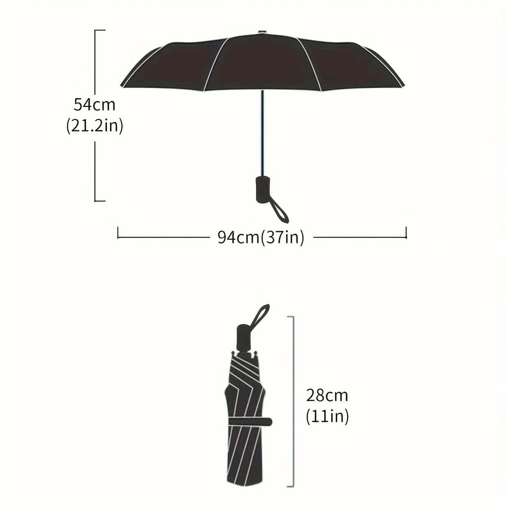 1pc Compact Travel Mini Umbrella Uv Protection Capsule Umbrella 5 Fold Ultra Lightweight Sunshade Umbrellas Protable Manual