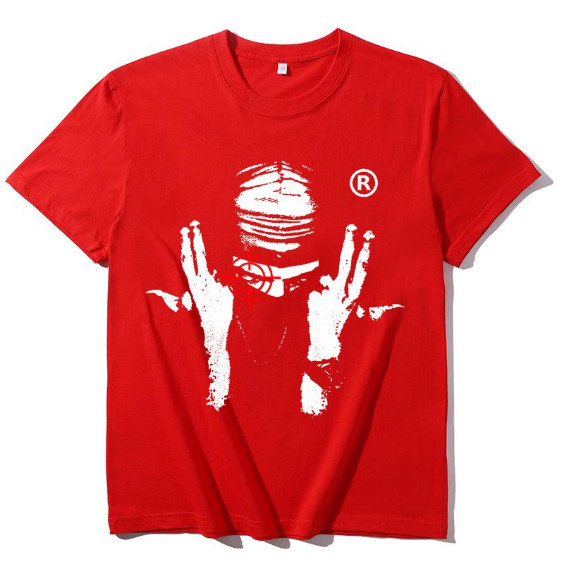 Grunge Goth Y2K Cotton Tshirt Harajuku Graphic Print Vintage Top Hip Hop Streetwear Tee Punk Oversized Short Sleeve Tshirt EMO