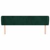 Tête de lit - Maison Exclusive - Velours vert foncé - 183 x 23 x 78/88 cm - Hauteur réglable