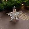 2pcs With Sequins Snowflake Hanging Ornaments Clear Christmas Tree Hanging Ornaments  Shopping Mall