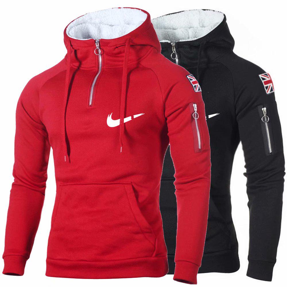 Oversize Hoodie Herren Mit Reißverschluss - Bequemer Zip-Pullover Für Winter