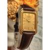 Operation New Battery Replaced SEIKO QUARTZ Seiko Quartz Ladies Watch Gold Color Belt New Square Vintage