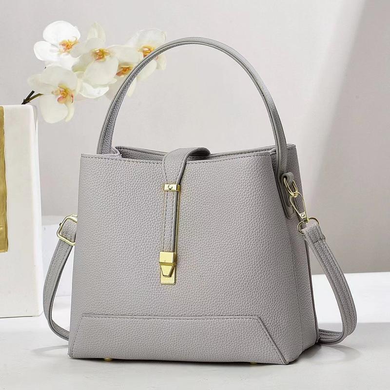 Bag Women's New Handbag Korean Version Texture Shoulder Oblique Span Bag Women's Bucket Bag Bags