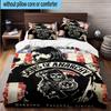 3PCS Anarchy Motorcycle Club 3pcs Bedding,Including 3PCS Duvet Cover And 2pcs Pillowcases Perfect for Christmas,Ideal for Bedroom, Dormitory