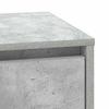 Nightstand Concrete Grey 39 x 34.5 x 50 cm Engineered Wood