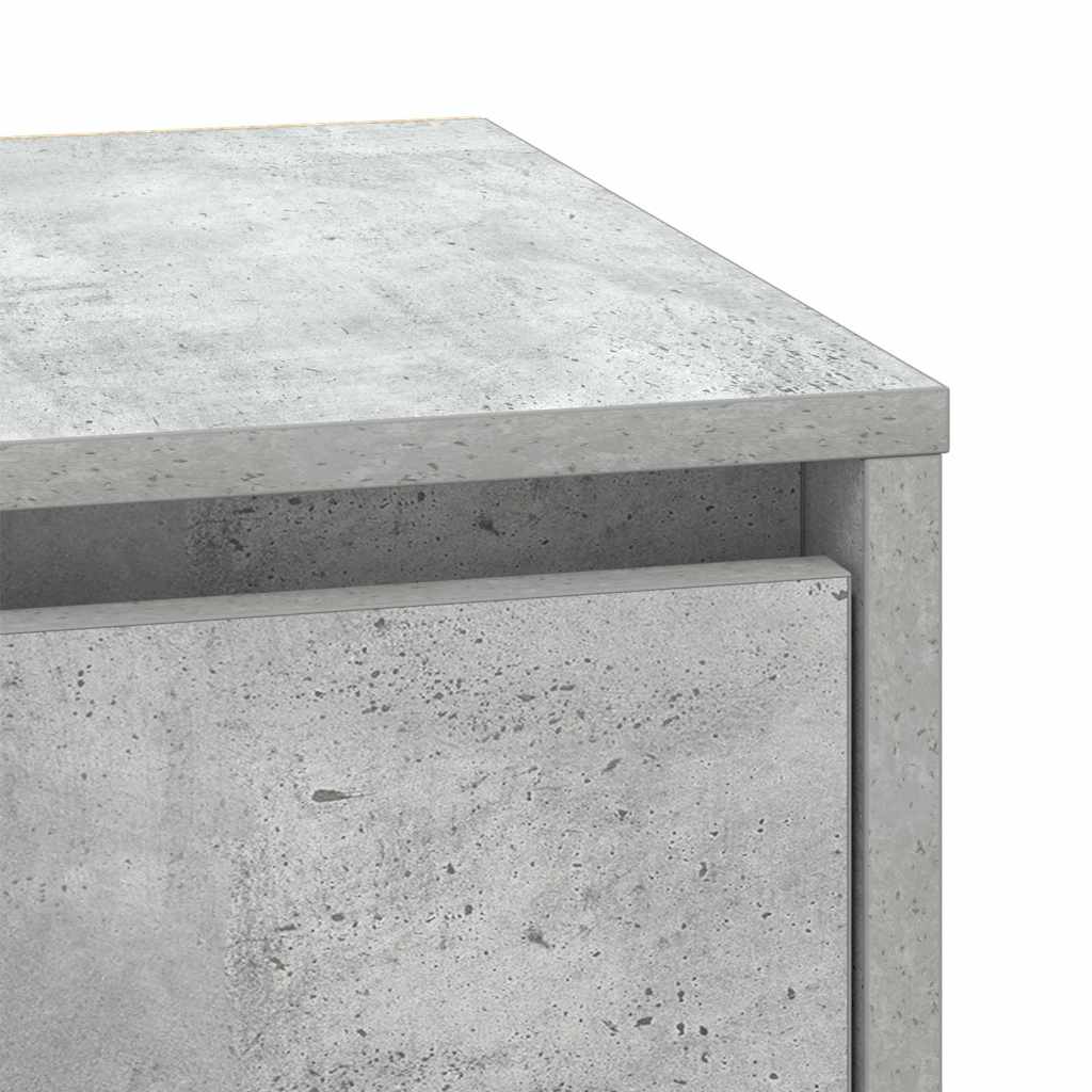 Nightstand Concrete Grey 39 x 34.5 x 50 cm Engineered Wood