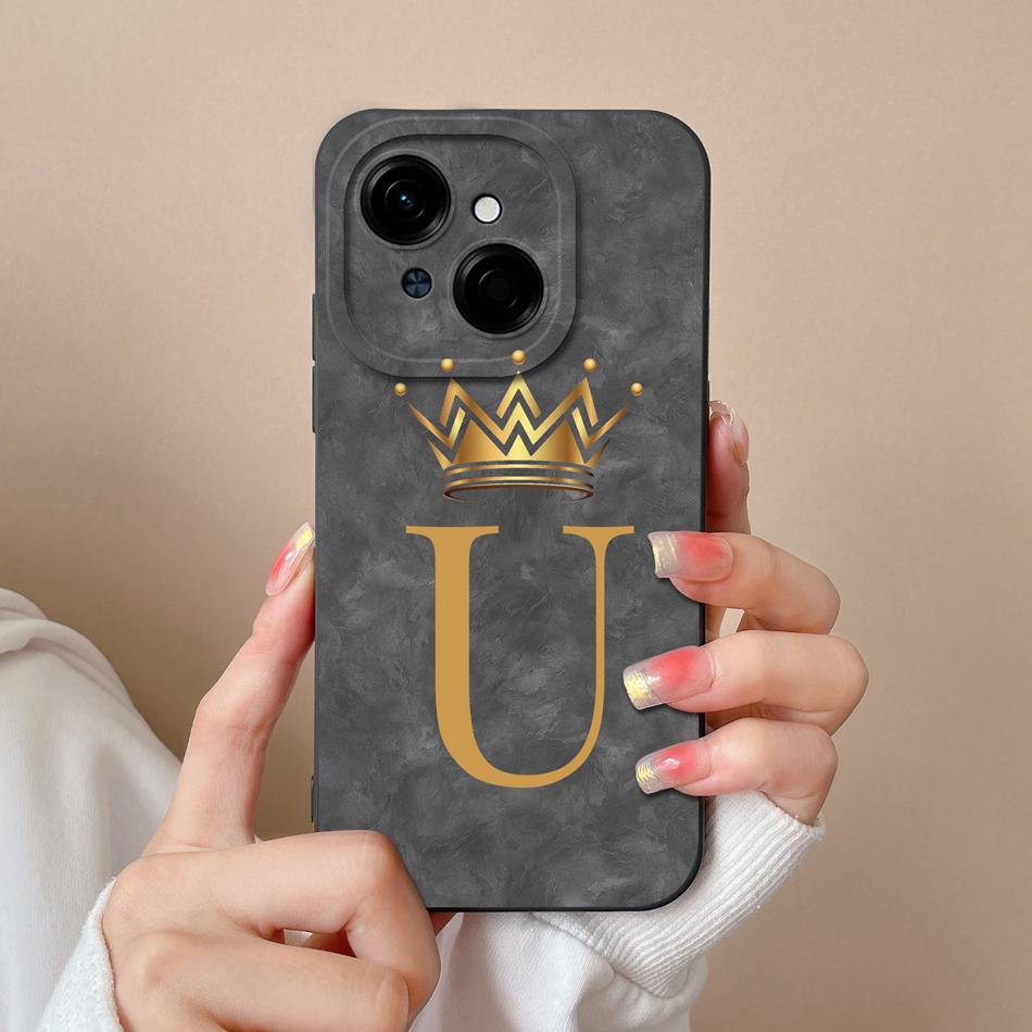 Name Case For Tecno Spark Go 1 Personalized letters Soft Back Cover Camera Protection High Quality Bumper For Tecno Spark Go1