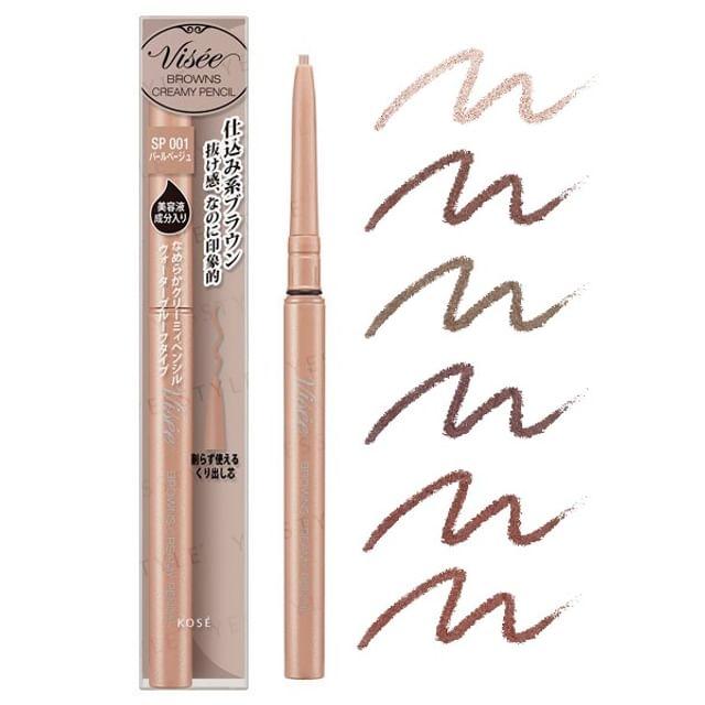 Kose - Visee Riche Browns Creamy Pencil Eyeliner SP001