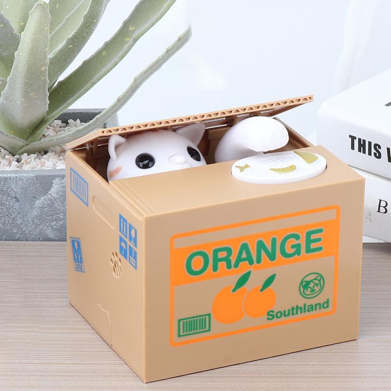 Children's Smart Savings Box - Stealing Cat Electronic Money Bank, Home Decoration & Christmas Gift