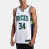 New Nike Nba Milwaukee Bucks City Edition Giannis Antetokounmpo 34 Dri FIT Swingman Jersey DB4035-100