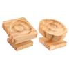 Practical Wood Bangle Display Stand Functional Wood Bracelet Display Holder for Multiple Bangles and Accessories