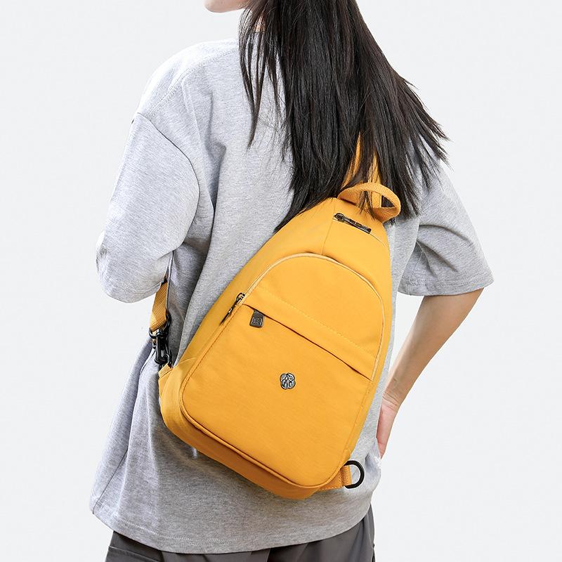 Solid Color Backpack Multi-functional Chest Bag Women's Shoulder Crossbody Bag