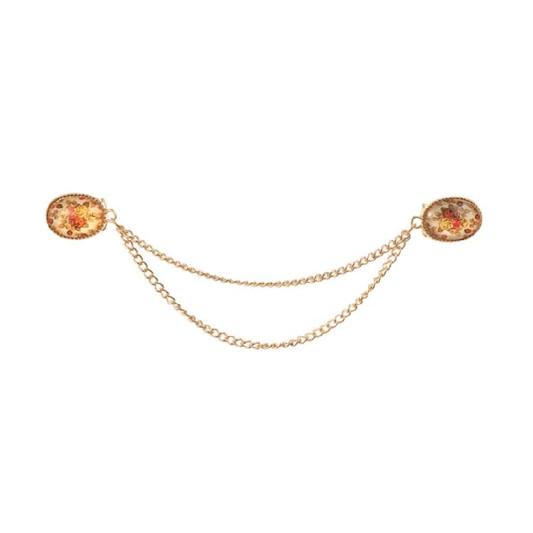 

Corsage Pin Flower Chain Brooch Unique Brooch Pin Clothing Jewelry Alloy Texture Suitable for Friendship and Celebration