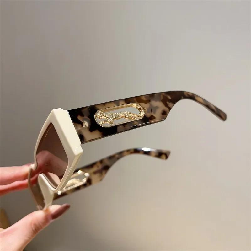 Rectangle Sunglasses Women Fashion Luxury Brand Designer Square Sun Glasses Men Classic Punk Eyeglasses Shades UV400