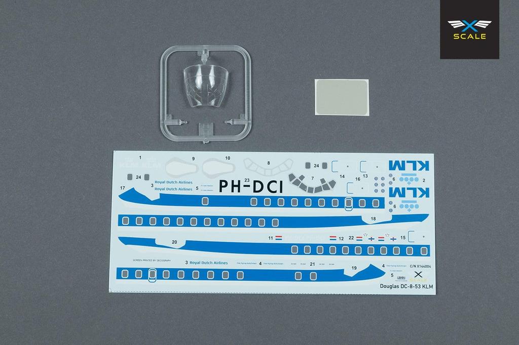 Models Royal Dutch Airlines Plastic Model XSM144004 X-Scale 1/144 DC-8-53