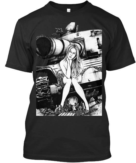 

Tank Girl Ink Drawing 100% Cotton T-shirt Mens Tees Top Made In the USA T-Shirt Tee Top Unisex S разноцветный