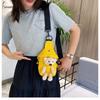 Bear Canvas Korean Female Fashion Crossbody Chest Bag Trend Cute Fashion Small Bag