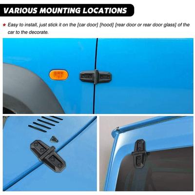A51K-2PCS Car Door Hinge Cover For Suzuki Jimny   Engine Hood Hinge Decoration Cover Trim Decoration Fit Accessories