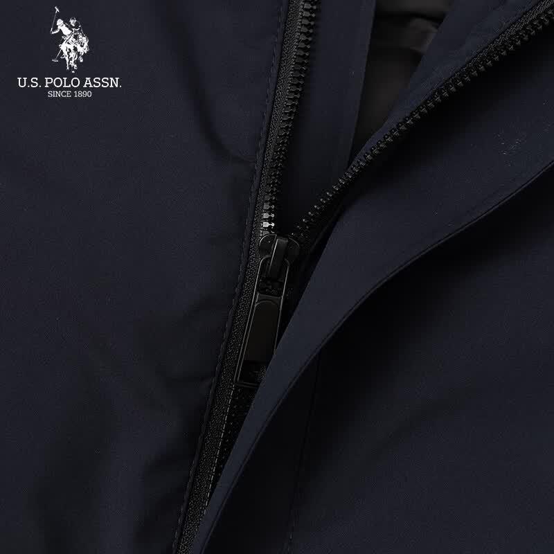 U.S. Polo Assn. Lekka męska kurtka puchowa z kapturem