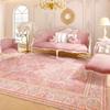 French Style Bedroom Decor Pink Carpet Large Area Carpets for Living Room Fluffy Soft Cloakroom Floor Mat Thick Plush Lounge Rug