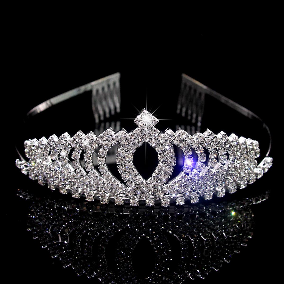 

Тиара со стразами, аксессуары для волос для невест и детских праздничных платьев