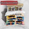 3pcs Duvet Cover Set (1*Duvet Cover + 2*Pillowcase, Without Core), Custom Name Detective Conan Pattern Bedding Set, Home Bedroom Decor Gift