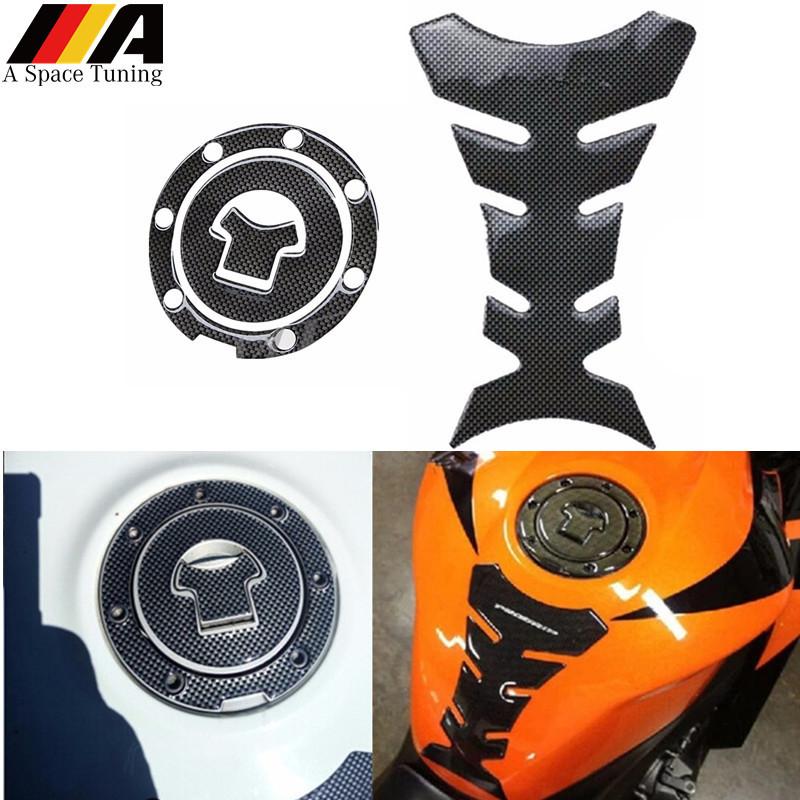Motorcycle Gas Oil Cap Cover Tank Pad Protector Sticker For Honda CBR 600 F2 F3 F4 F4i RVF VFR CB400 CB1300