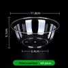 300ml Disposable Crystal Clear Plastic Bowl, Chopsticks, Cups, Plates & Cutlery Set for Hot Pot, Soup, Rice.