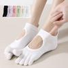 Mesh Pilates Yoga Socks Breathable Fitness Socks New Five Finger Socks  for Dance Practice