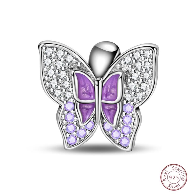 Copper Beaded Pendant Shiny Zirconia Spring Bow Original 3Mm Bracelet Women Fine Jewelry