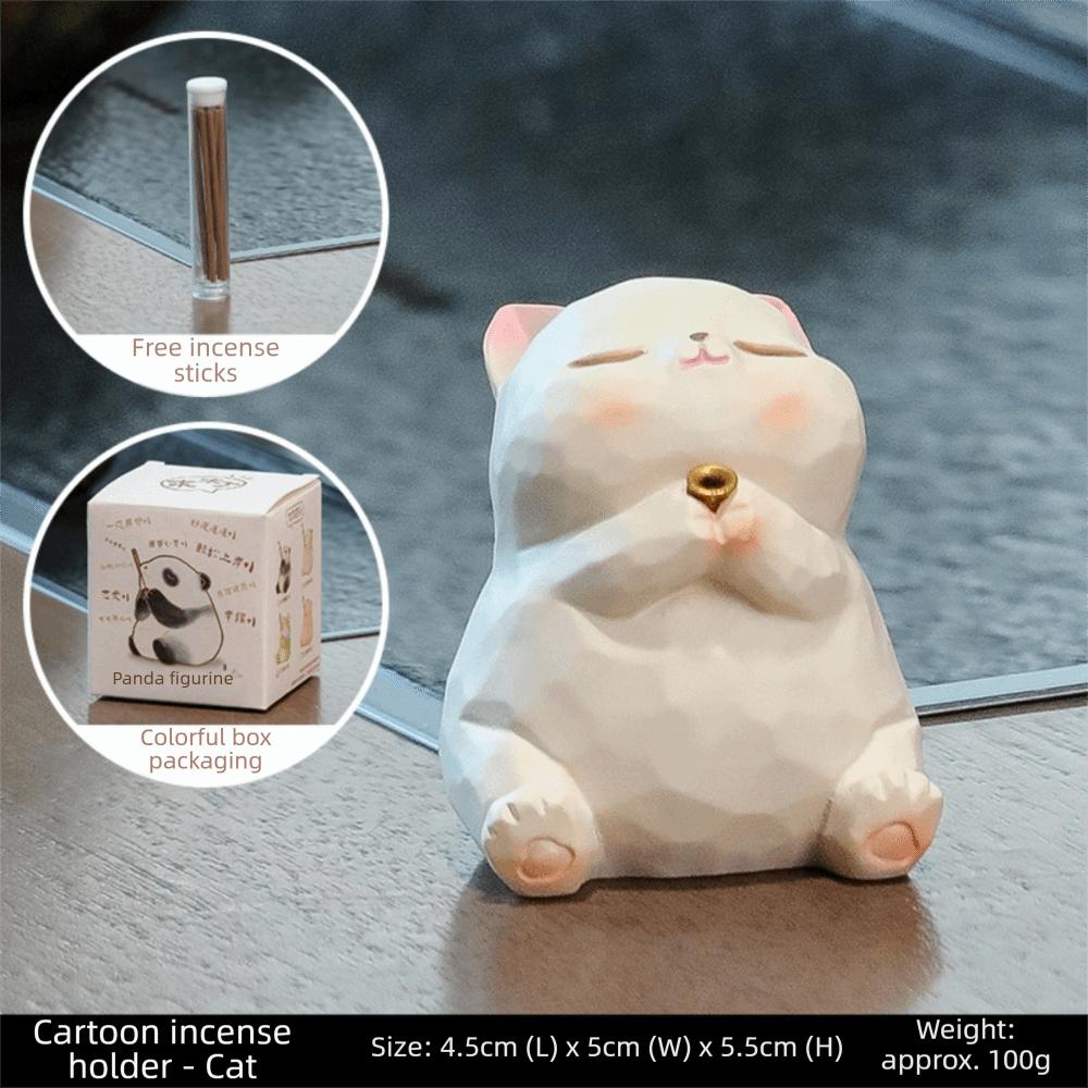 Frog Bear Panda Incense Stick Holder Resin Crafts Incense Holder Zen Incense Burner  Living Room