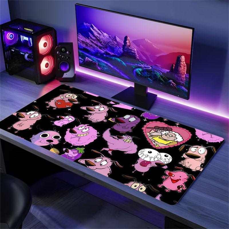 Courage Mouse Pad, Large Gaming Desk Mat, Non-slip XXL Mousepad for Laptop & Tablet, Mini PC Playmat with Stitched Edges