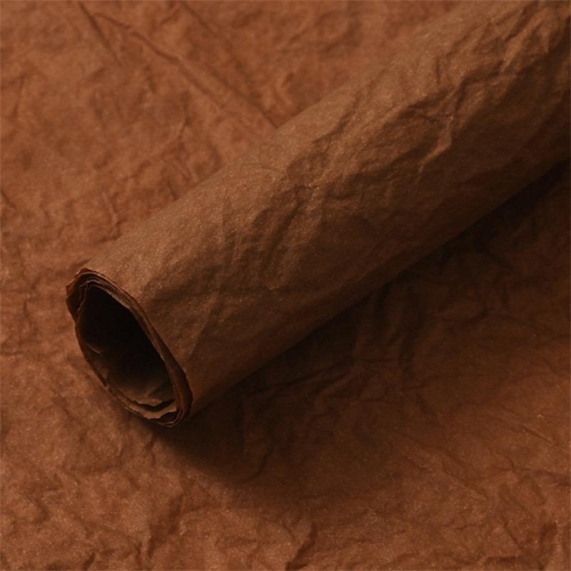 Waterproof Crinkled Stone Pattern Paper for Fresh Flower Wrapping, Fluffy & Soft Bouquet Material.