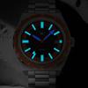 WM Watch Automatic Mechanical Watches NH35 Anti-reflective 200 Water Resistant Glass Bezel Sapphire Welly Merck Watch WM194