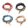 Stylish Glass Multi-Layer Bracelet Stacking Statement Bracelets Fashionable and Comfortable Jewelry for Women and Girls