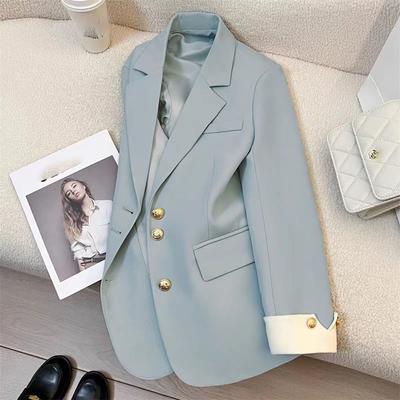 Completo Donna Elegante Sportivo Casual Blazer Giacca Moda Coreana Primavera Autunno 12 Colori Ufficio Abbigliamento Donna Cappotto Basico