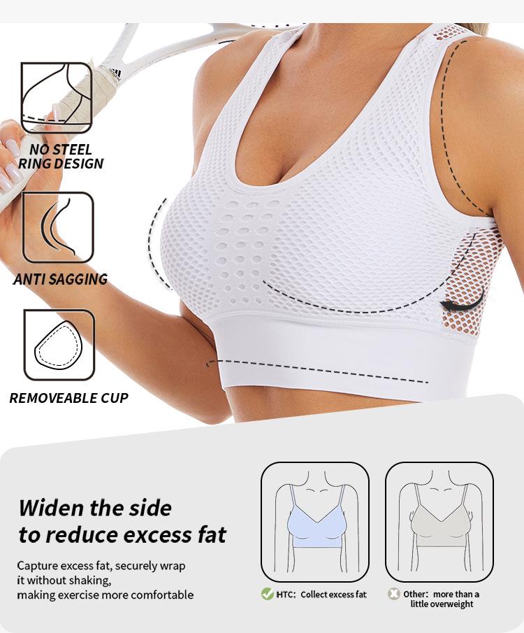 Sportovní podprsenka plus size s výřezem na zádech: Nárazuvzdorná a stylová jógová vesta