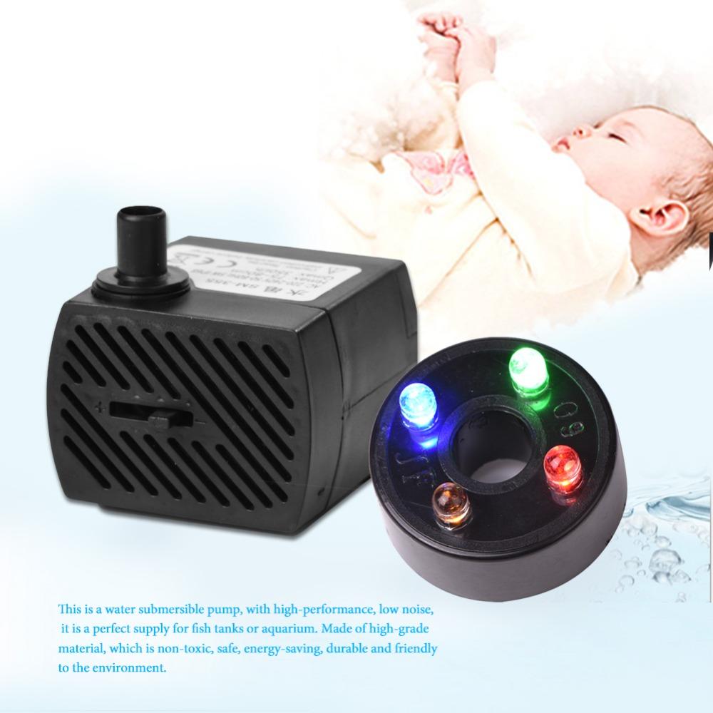 Ultra Quiet Aquarium Water Pump Submersible Fountain Pump Durable Water Pump  Aquarium Tank