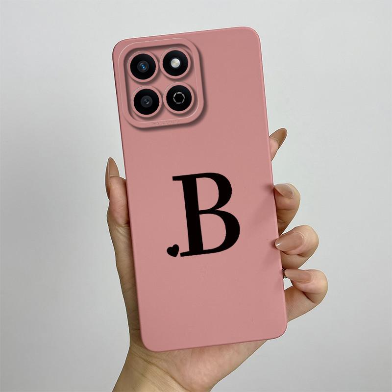 Funda for Honor 200 Smart Case Camera Lens Protection Cute Letters Silicone Shockproof Phone Cover for Honor 200 Smart 5G Capa
