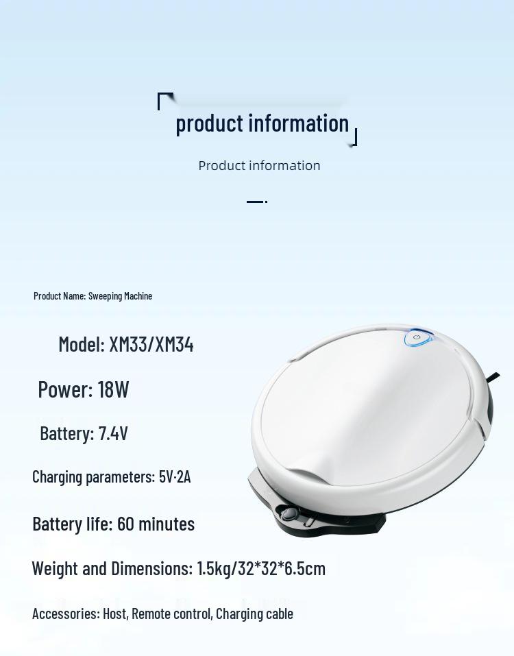 Automatic Smart Mop-Sweep Robot with Integrated Vacuum and Large Water Tank