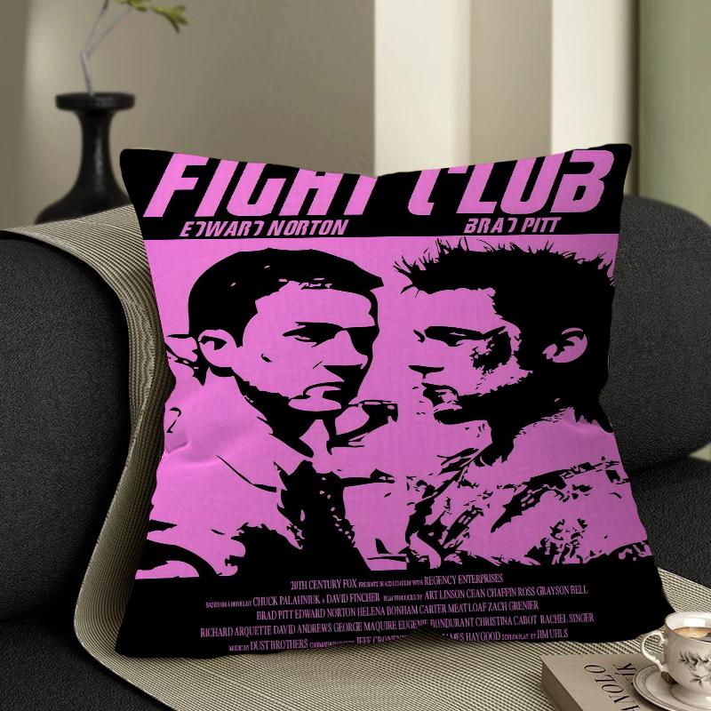 Movie Fight Club Cushion Cover Pillowcase Upholstery Sofa Throw Pillow Home Decor Pillowcas