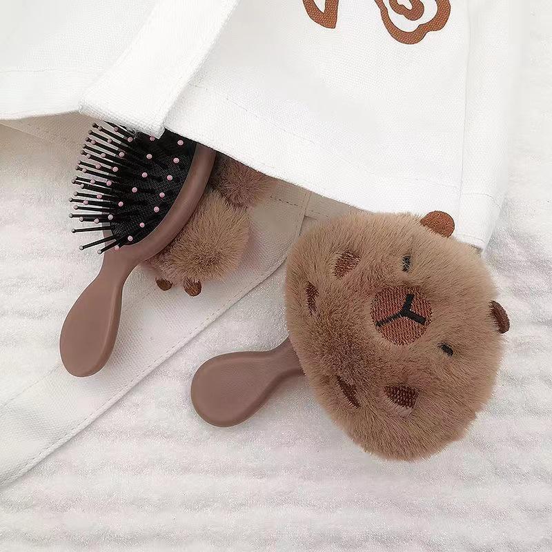 1Pcs Funny Capybara Air Cushion Comb Kapibala Head Massage Airbag Comb Anti-Static Portable Travel Girl Hair Combs Styling Tool