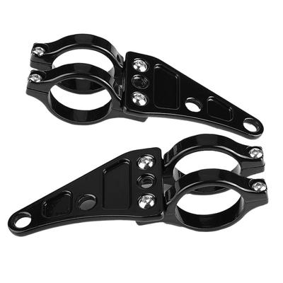2 adet Far Montaj Braketi Kelepçeleri Far Tutucu Çatal 3841mm1.51.6in Motosiklet için