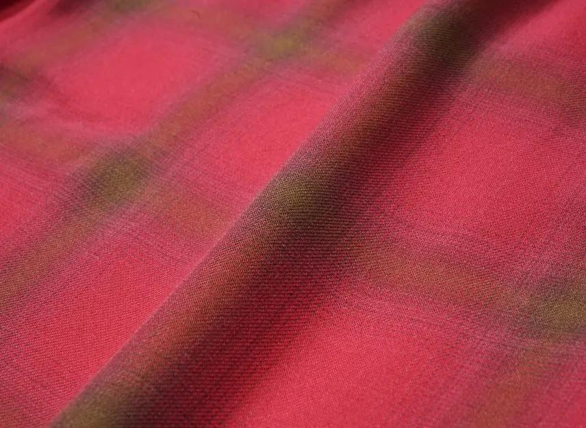 Supreme Shadow Plaid Rayon Shirt "Magenta"